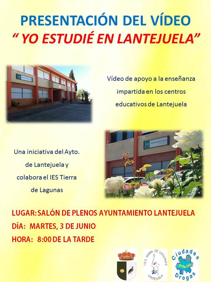 Cartel video Yo estudie en Lantejuela (1)