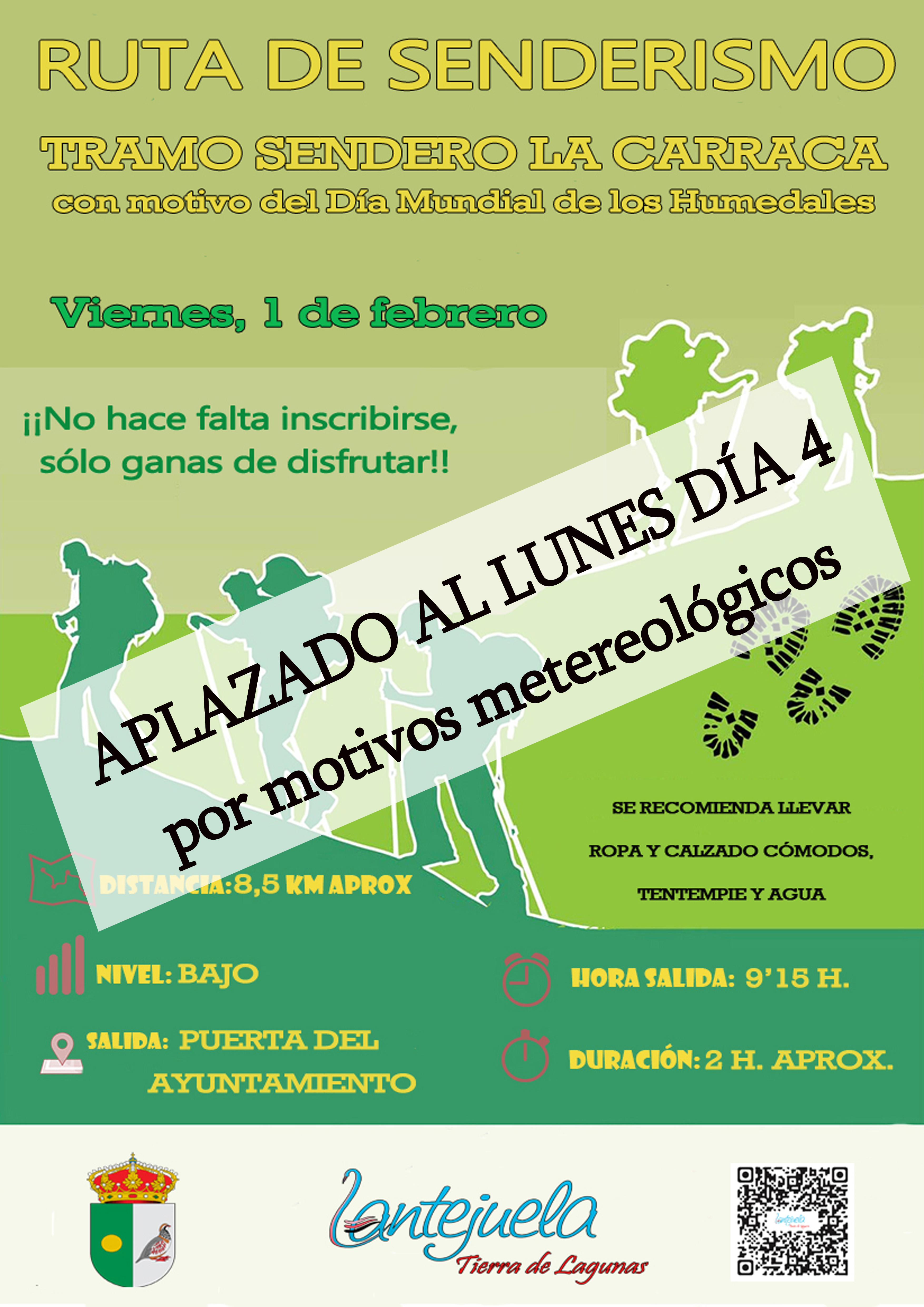 A3 APLAZADO Ruta de senderismo