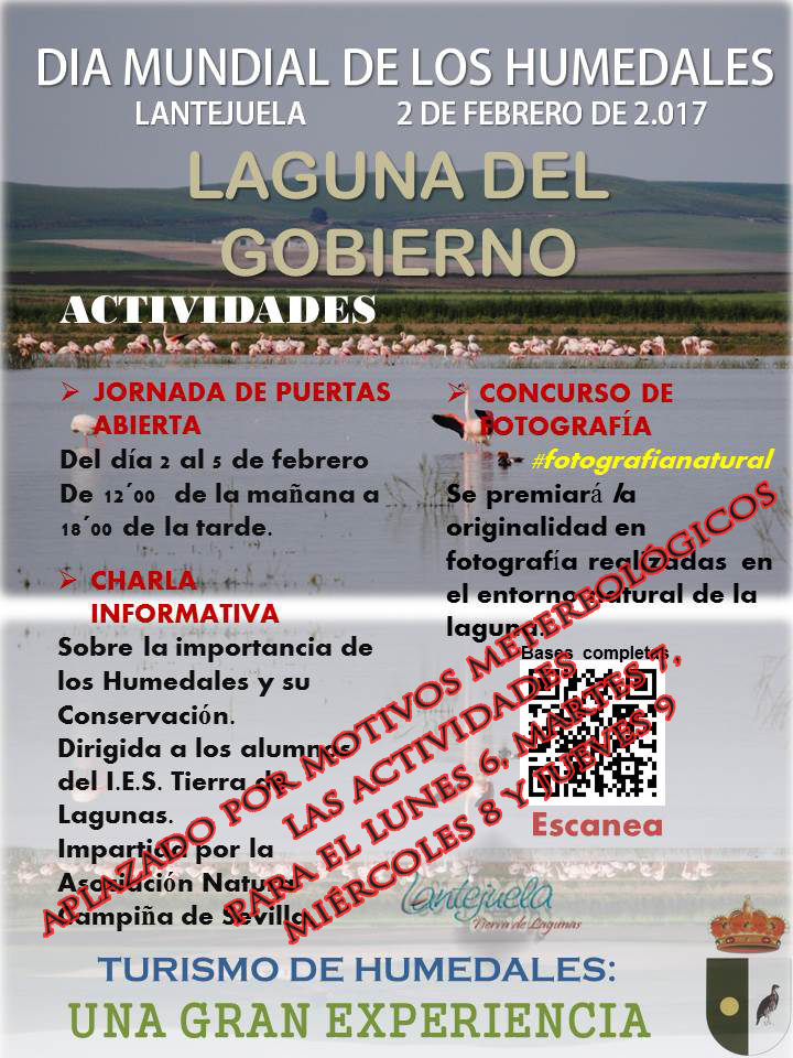APLAZADO DIA MUNDIAL DE LOS HUMEDALES