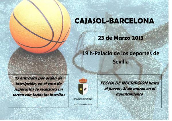 CARTEL CAJASOL-BARCELONA