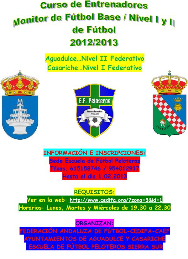 CARTEL CURS0S 2012-2013 entrenadores