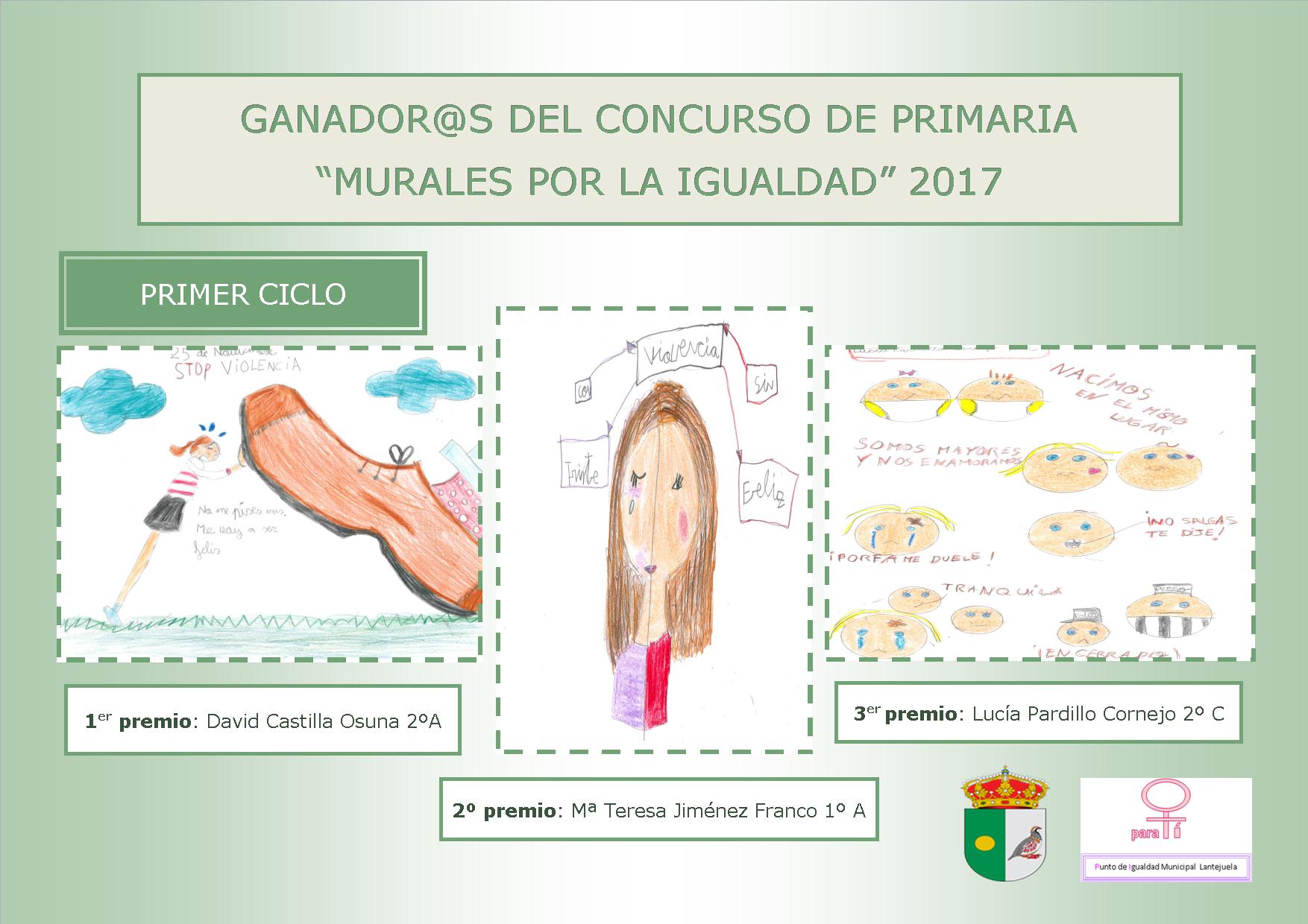 CARTEL GANADORES 1ER CICLO MURALES 2017