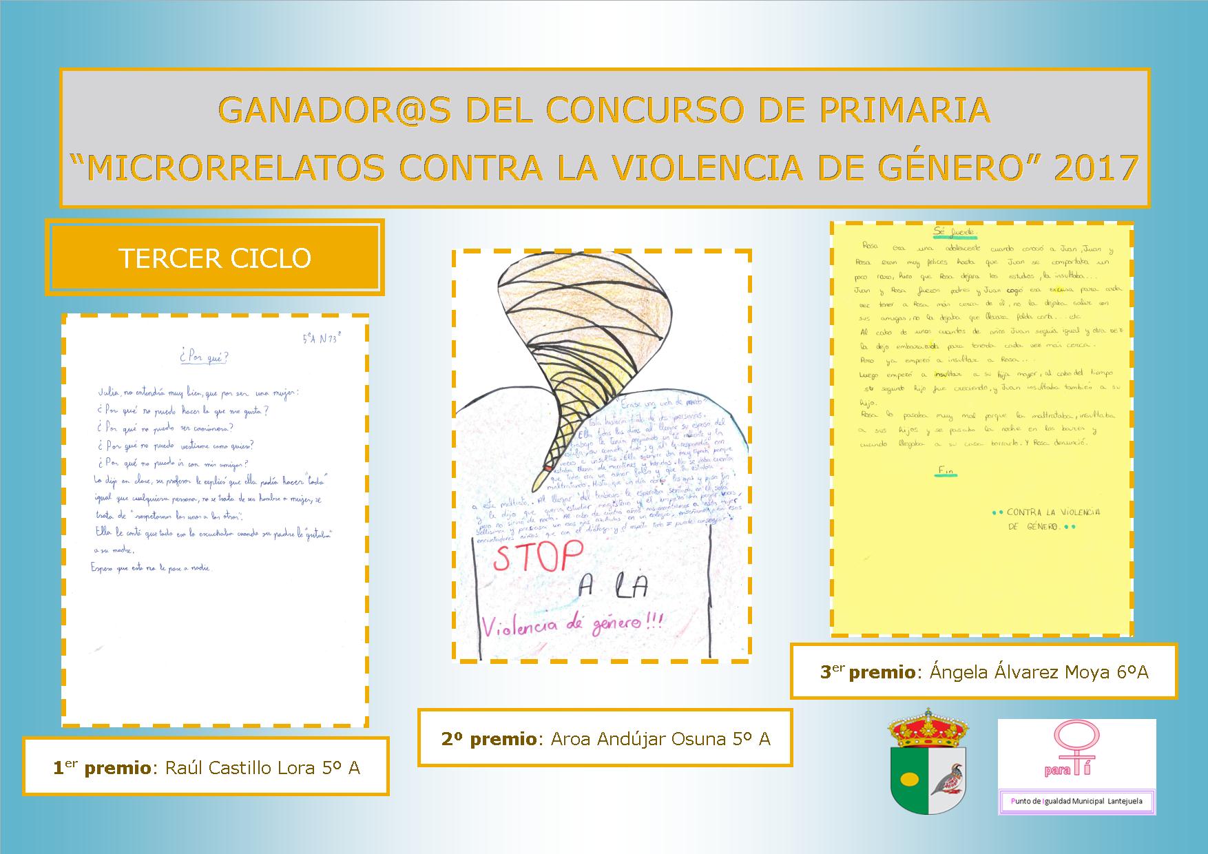 CARTEL GANADORES MICRORRELATOS 3ER CICLO 2017