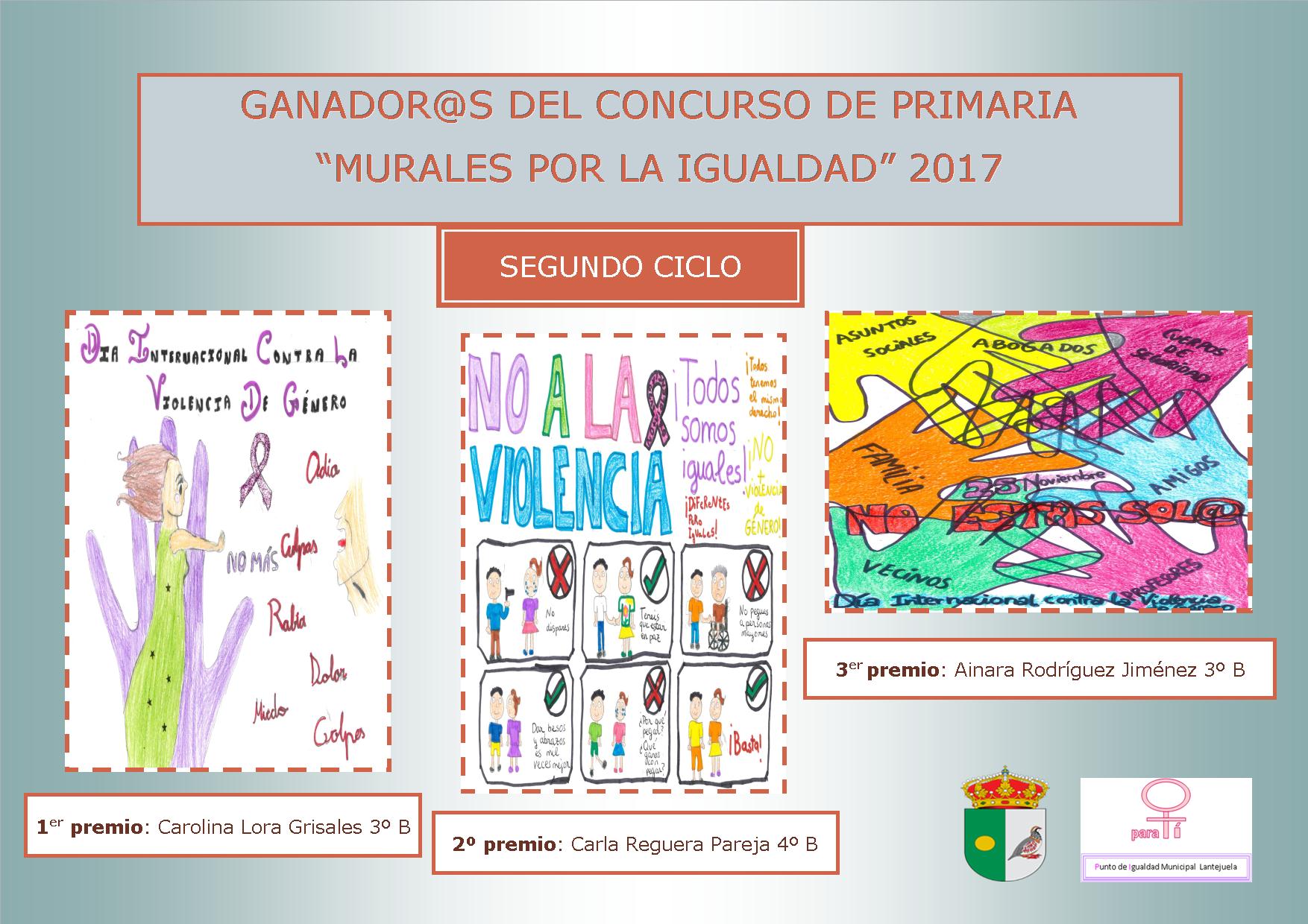 CARTEL GANADORES MURALES 2º CICLO 2017