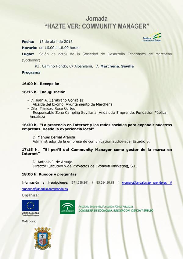 CARTEL Jornadas Marchena 18-Abril-1