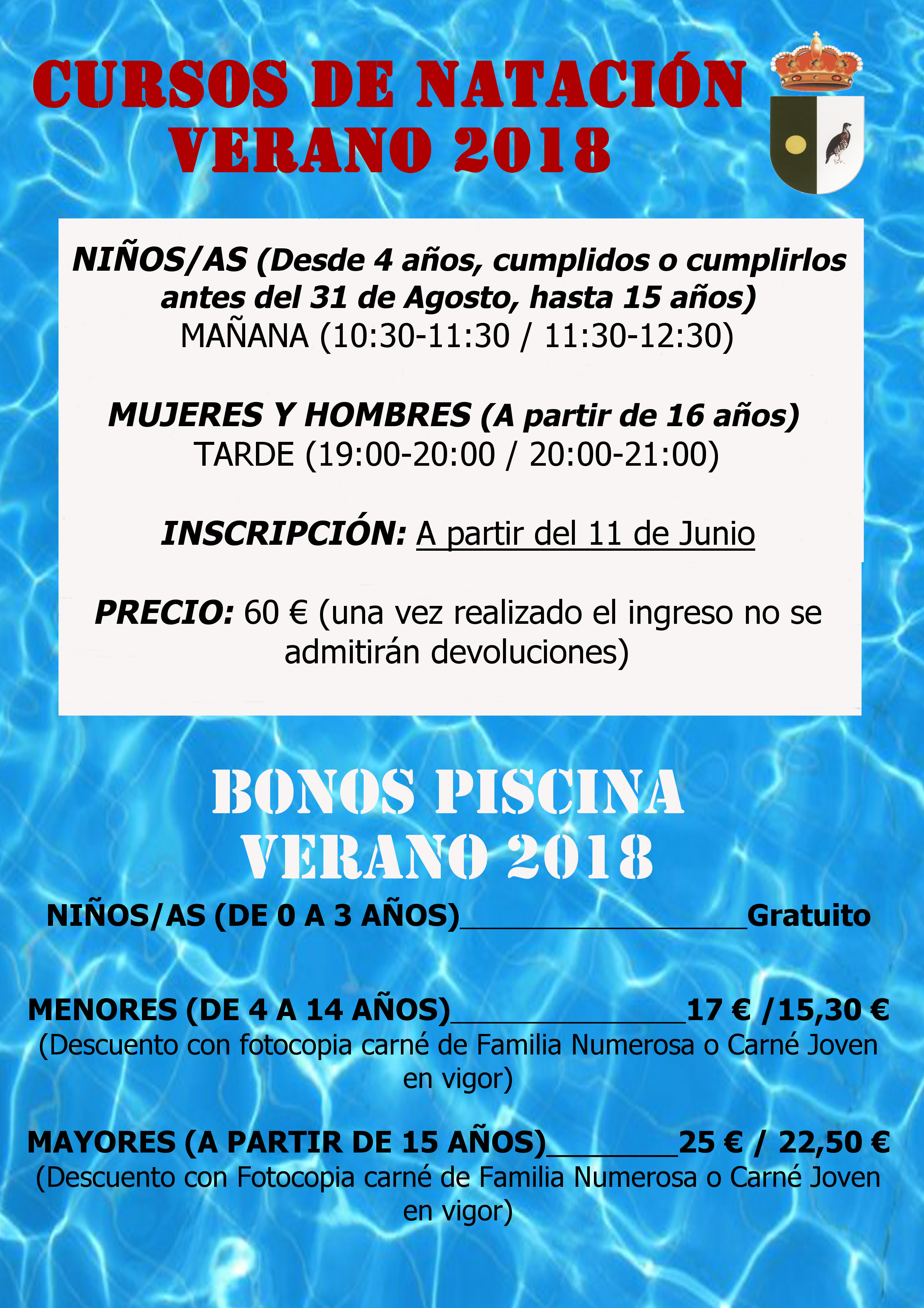 CARTEL PISCINA 2018
