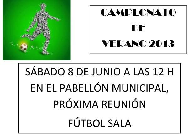 CARTEL REUNION FUTBOL SALA