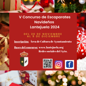 Cartel V Concurso de Escaparates Navideños 2024