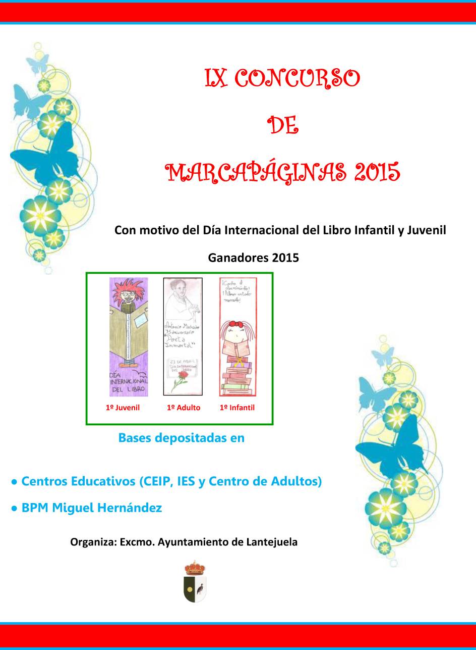 Cartel Concurso MarcapÃ¡ginas 2015
