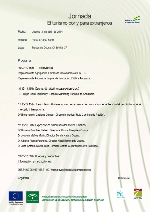 Cartel Jornadas de Tursimo