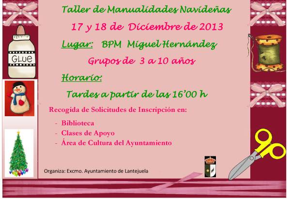 Cartel TALLER BIBLIOTECA