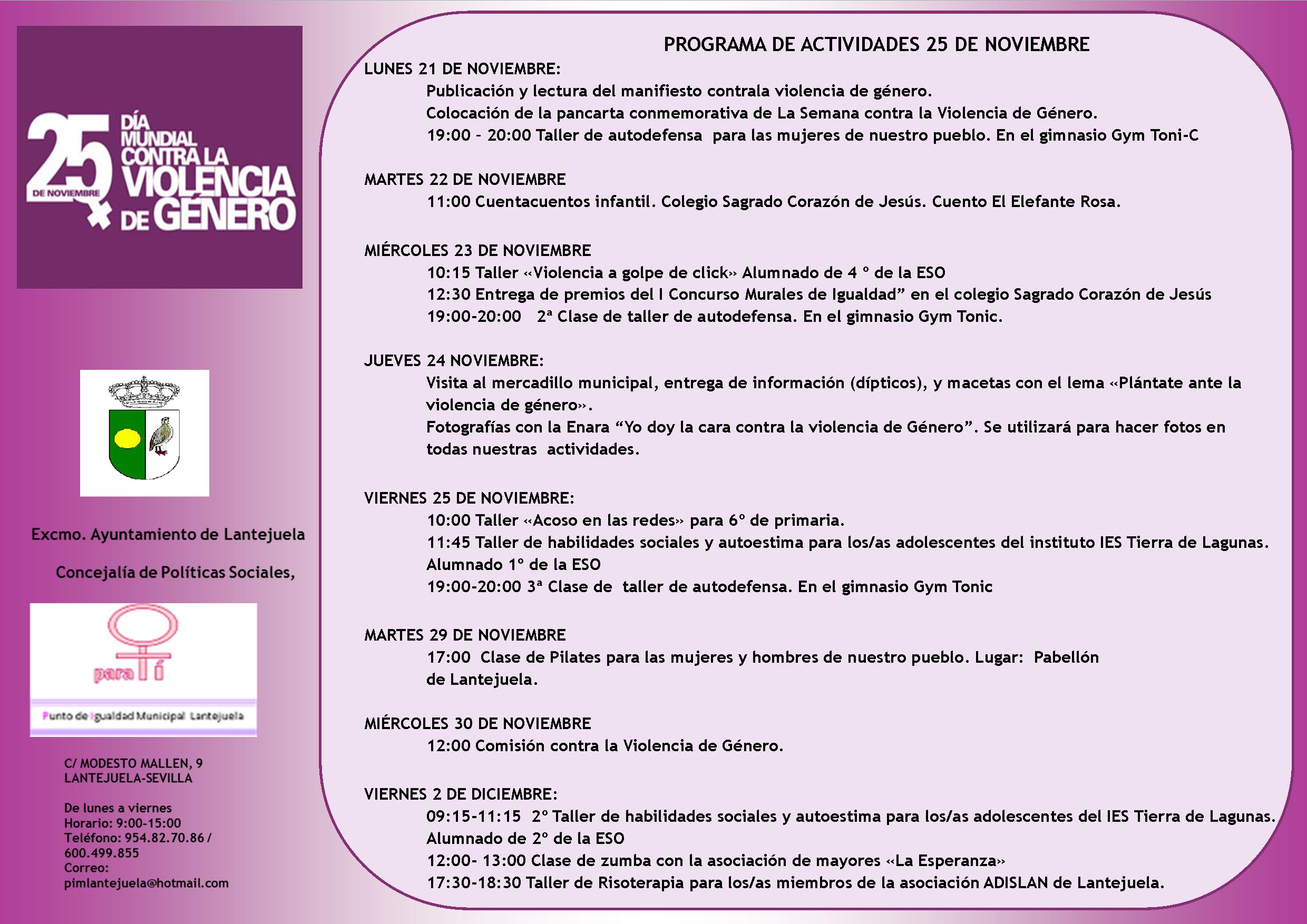 Cartel de Actividades 2016 Definitivo