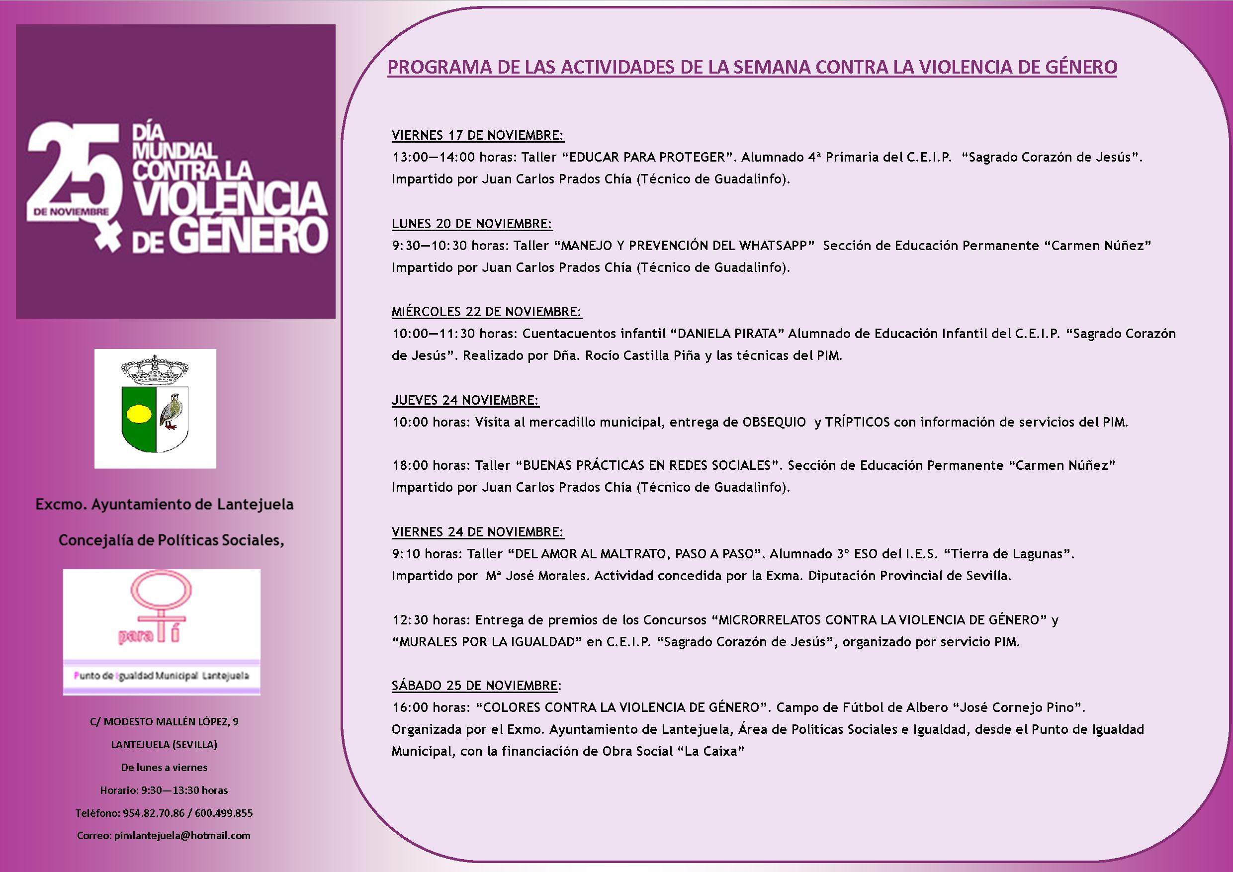 Cartel de Actividades 2017