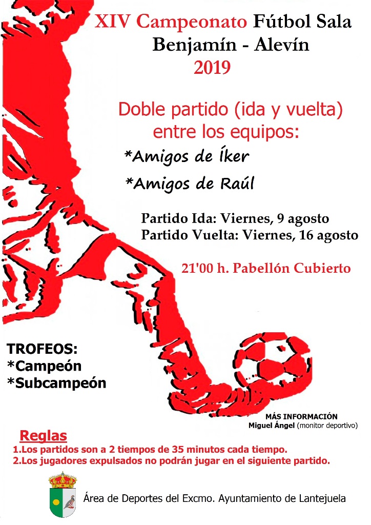 Cartel fútbol sala Lantejuela