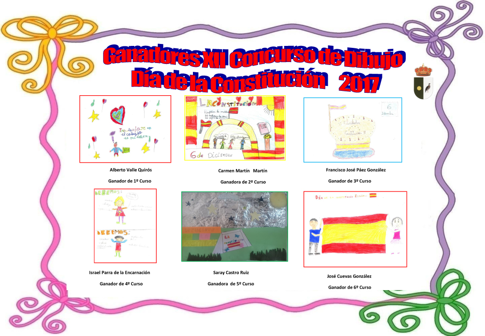 Cartel ganadores concurso de dibujo