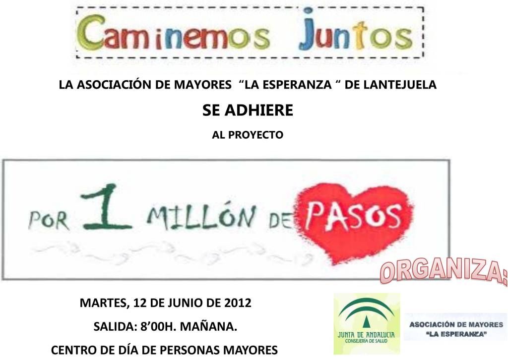 Cartel tercera edad 1 millón de pasos