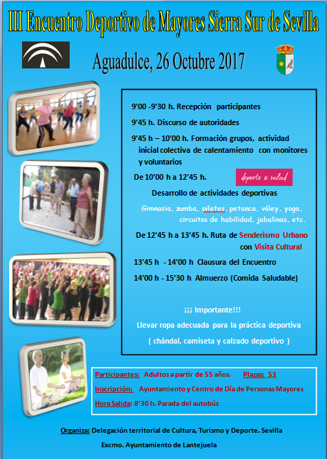 III encuentro deportivo mayores