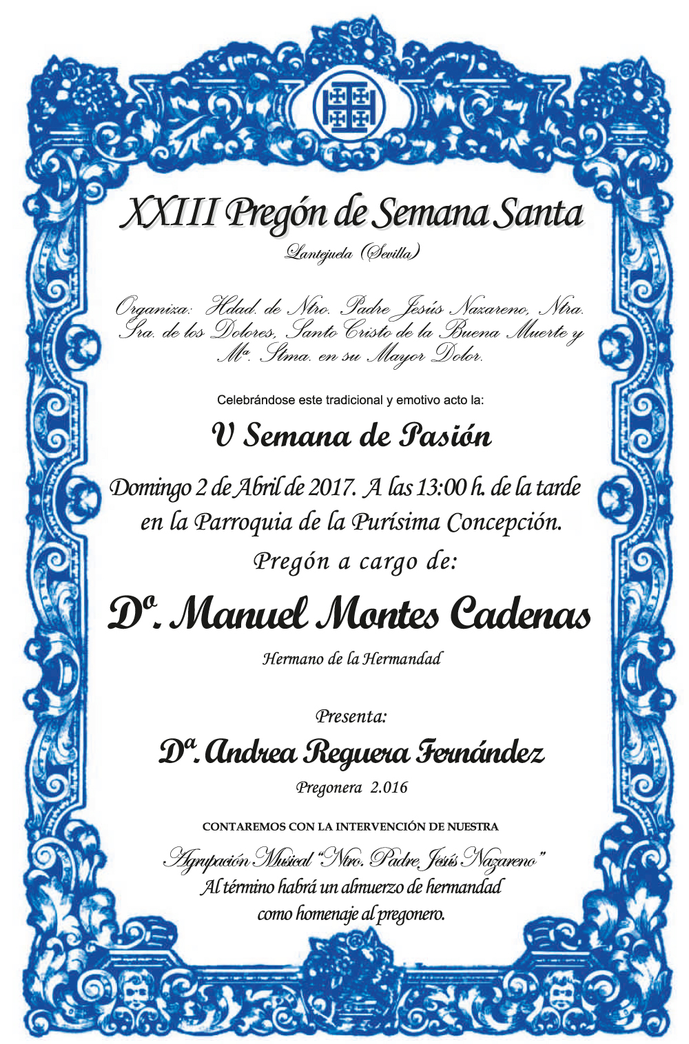 Pregón Cruz de Guía Semana Santa 2017-17