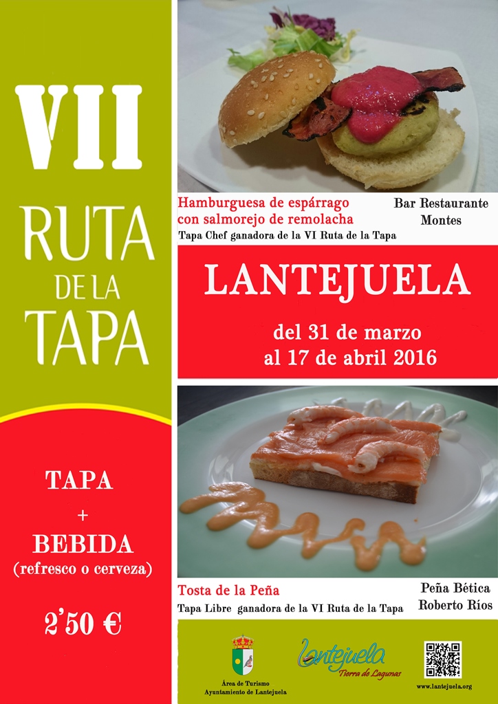 REDUCIDO CARTEL VII Ruta de la tapa 2016