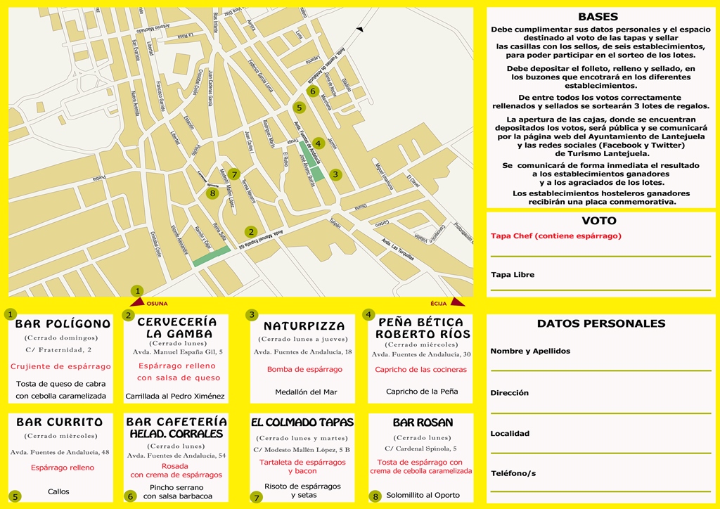 Redes TRIPTICO INTERIOR RUTA DE LA TAPA 2016
