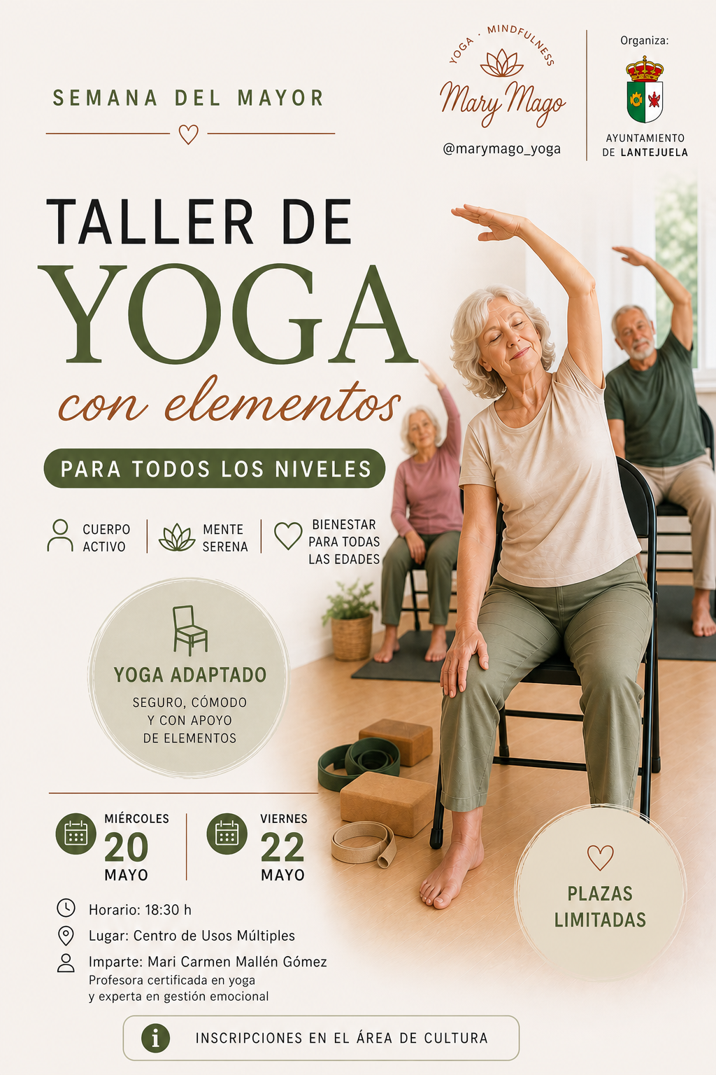 TALLER YOGA ADAPTADO MAYO 2026