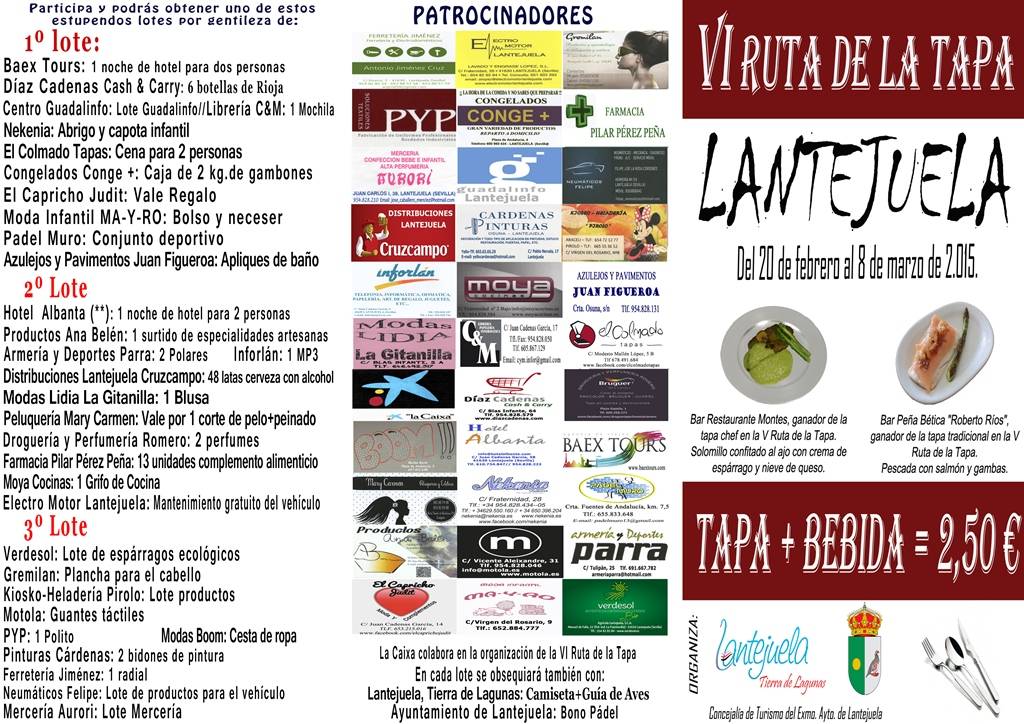 TRIPTICO PORTADA RUTA DE LA TAPA 2015 redes