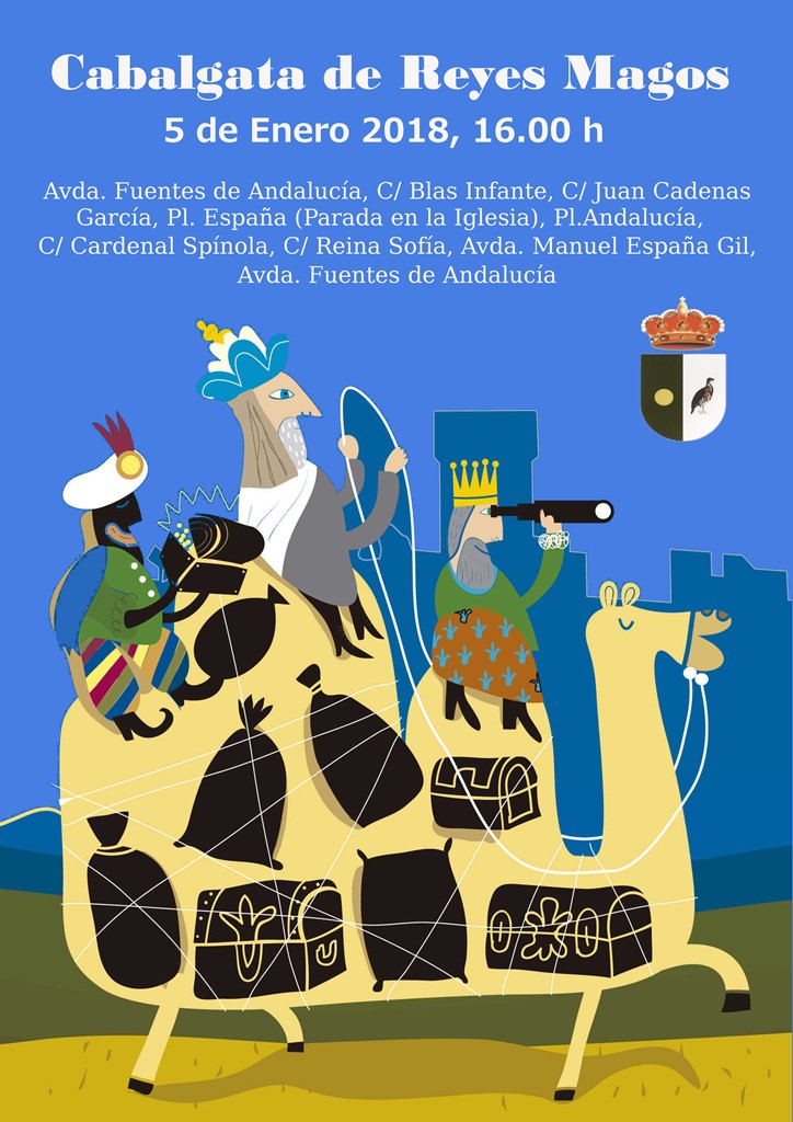 cartel cabalgata de Reyes Magos