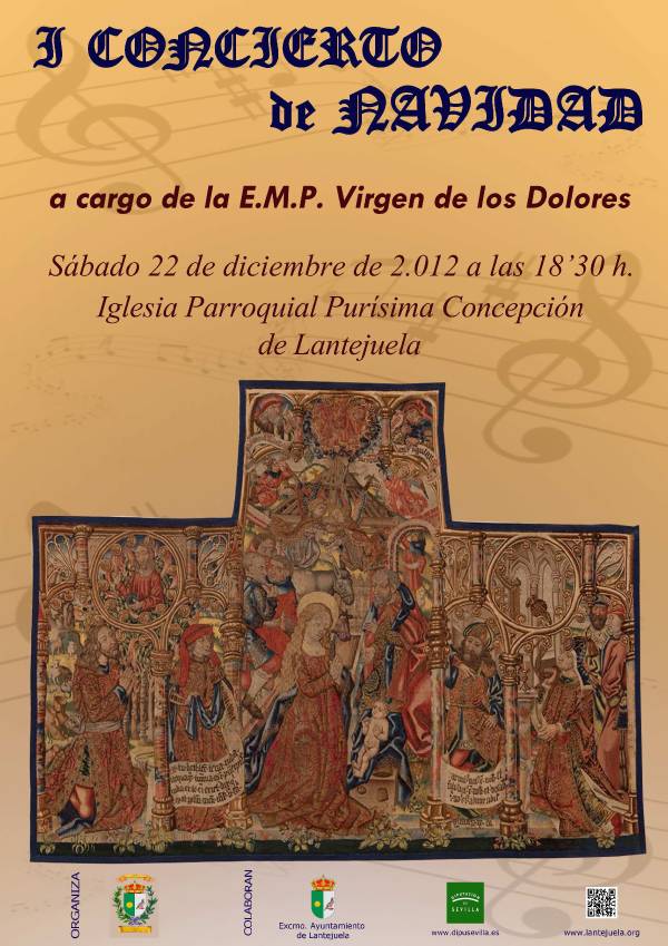 cartel concierto de navidad Lantejuela