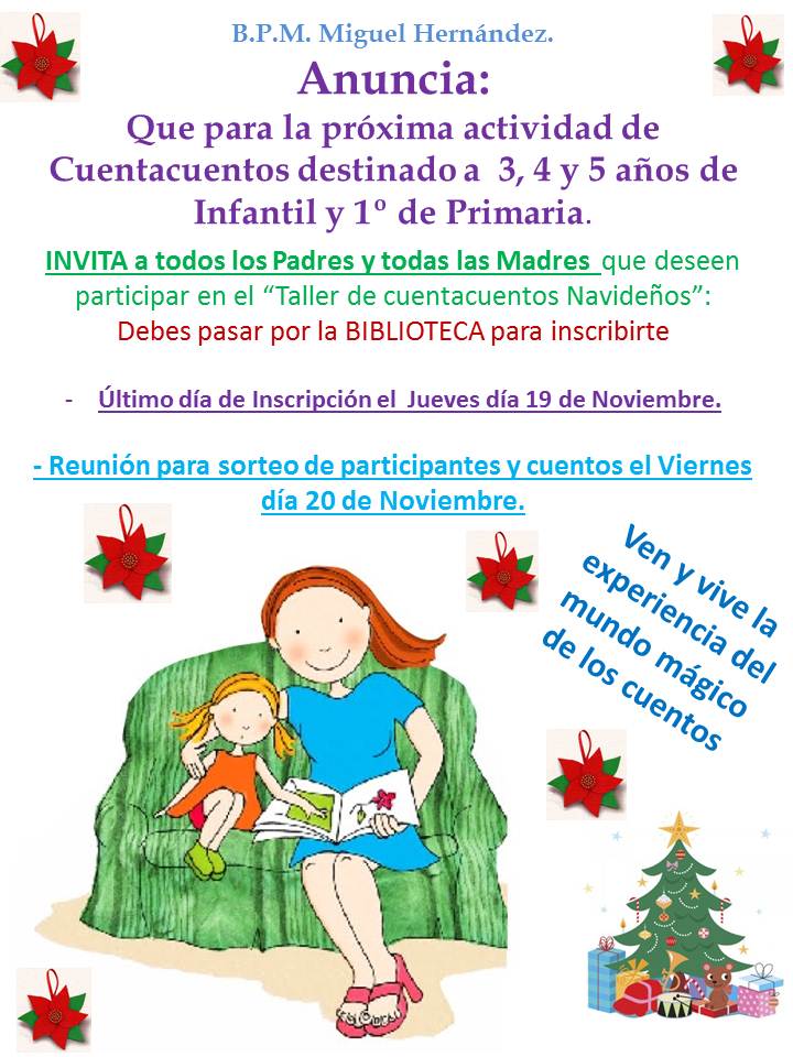 cartel cuentos mamas y papas