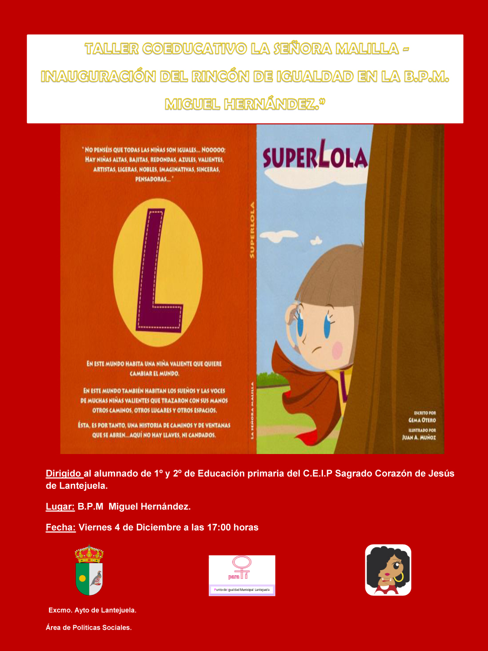 cartel inauguracion rincon de igualdad