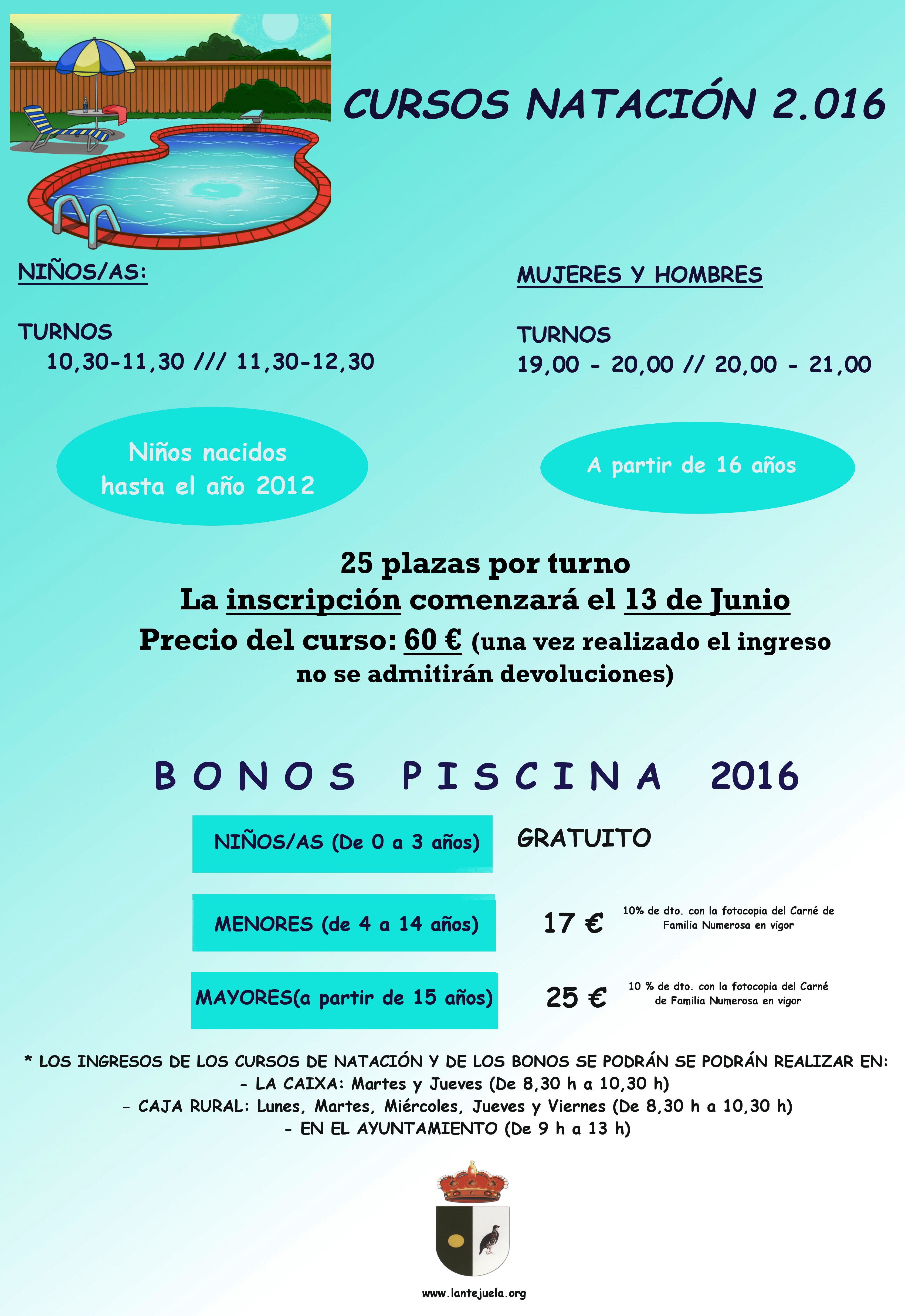 cartel natacion 2016