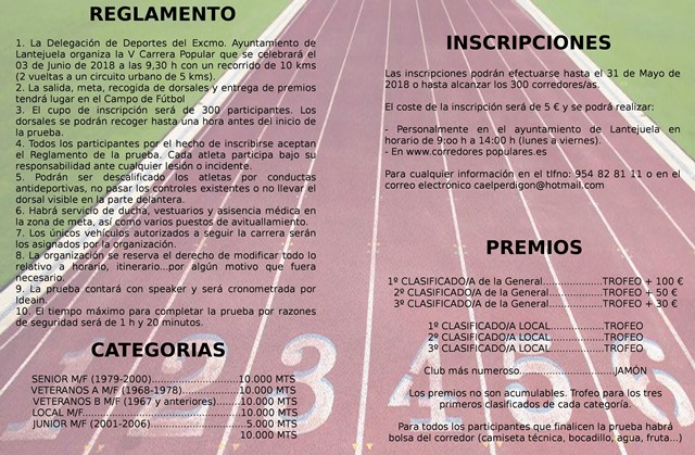 interior diptico carrera popular