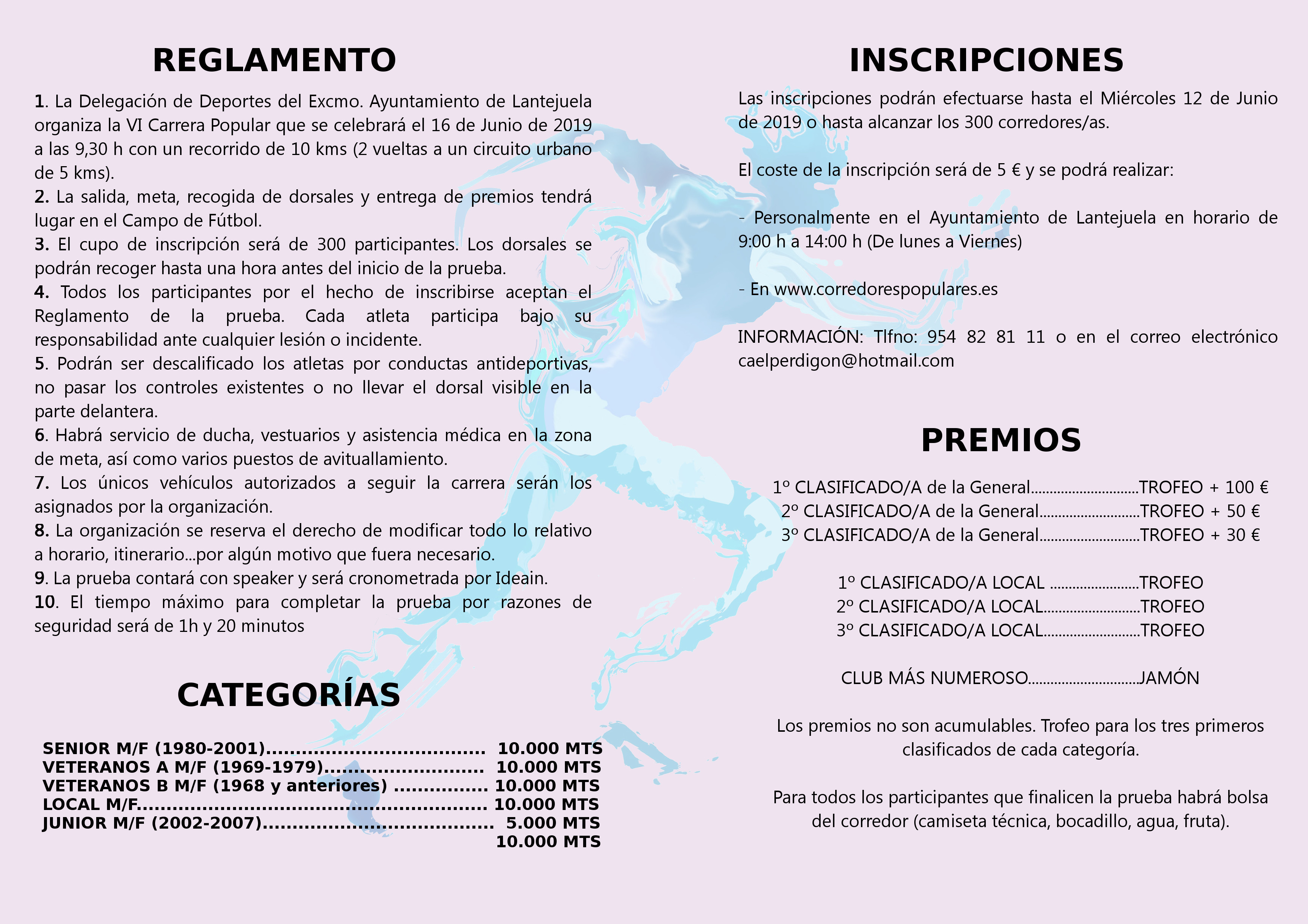 interior reglamento VI Carrera Popular