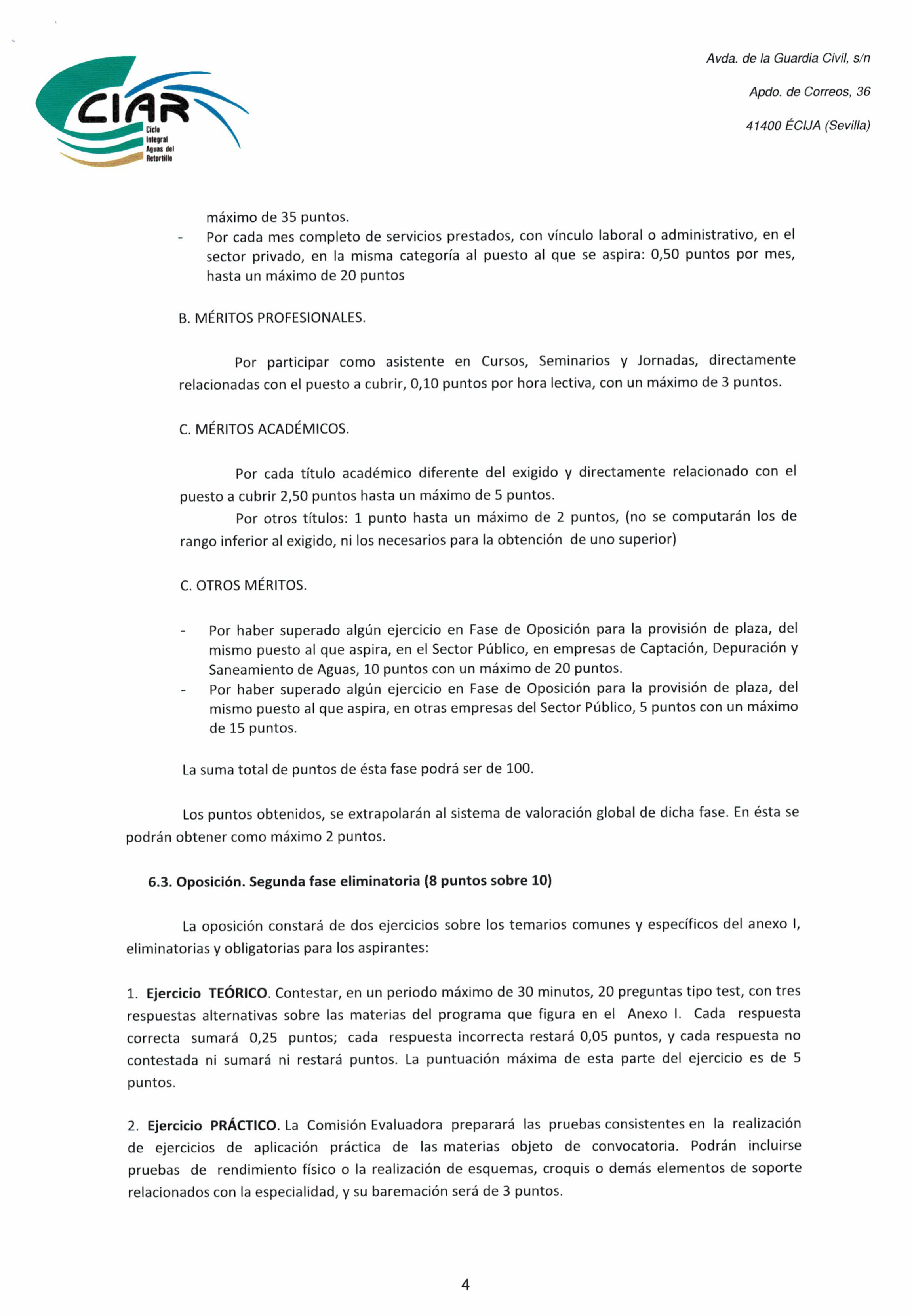 oferta de empleo CIAR-5