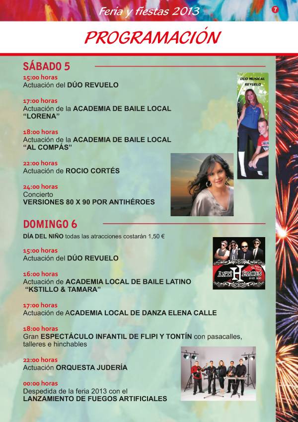 programación feria 2