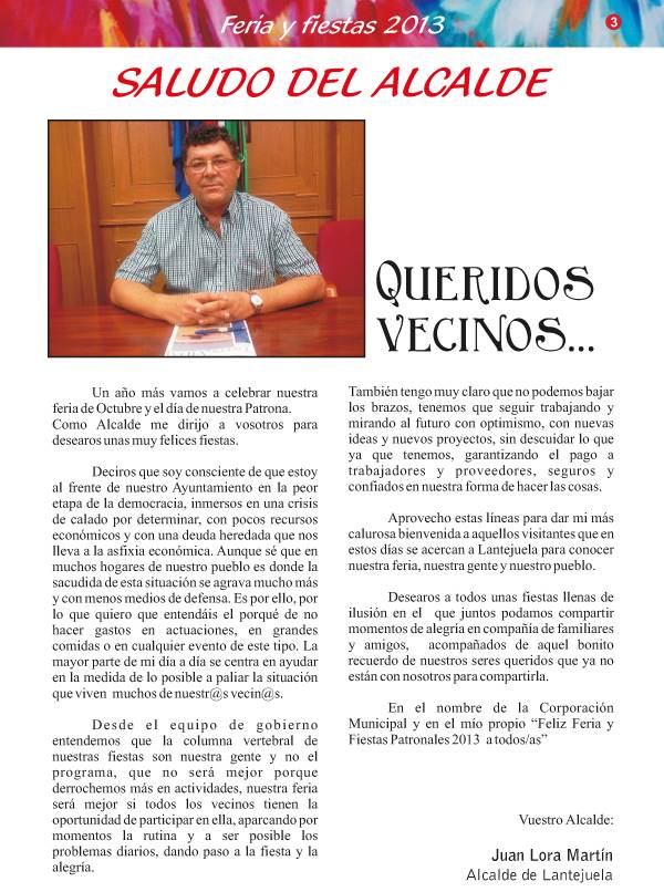 saludo del alcalde feria 2013